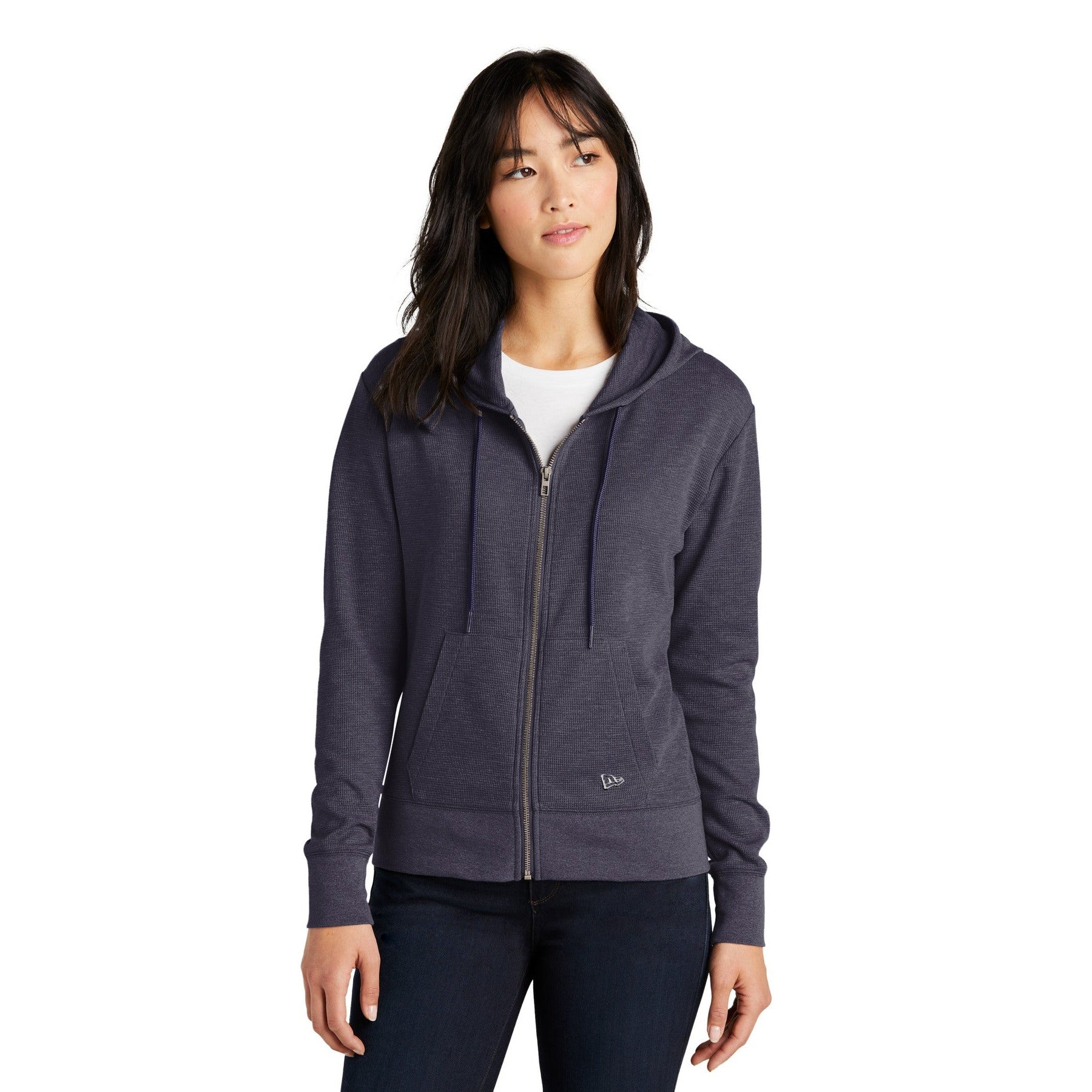 New Era-New Era® Women's Thermal Full-Zip Hoodie LNEA141-MedTech-4